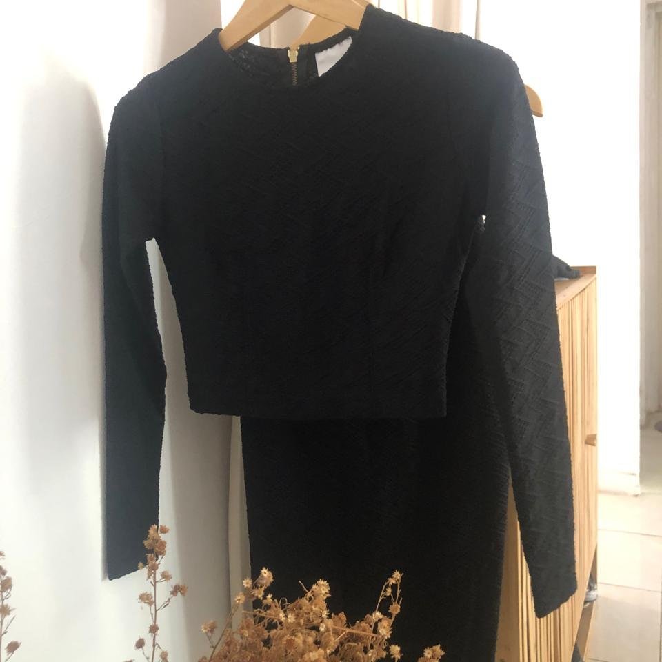 (Tolong Baca Deskripsi) Set Midi Bodycon Dress, Preloved Ciel Size XS