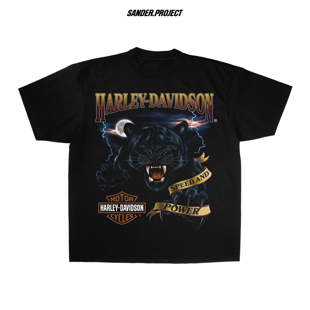 HARLEY MOTOR - Tiger Thunder Oversize Boxy Tshirt