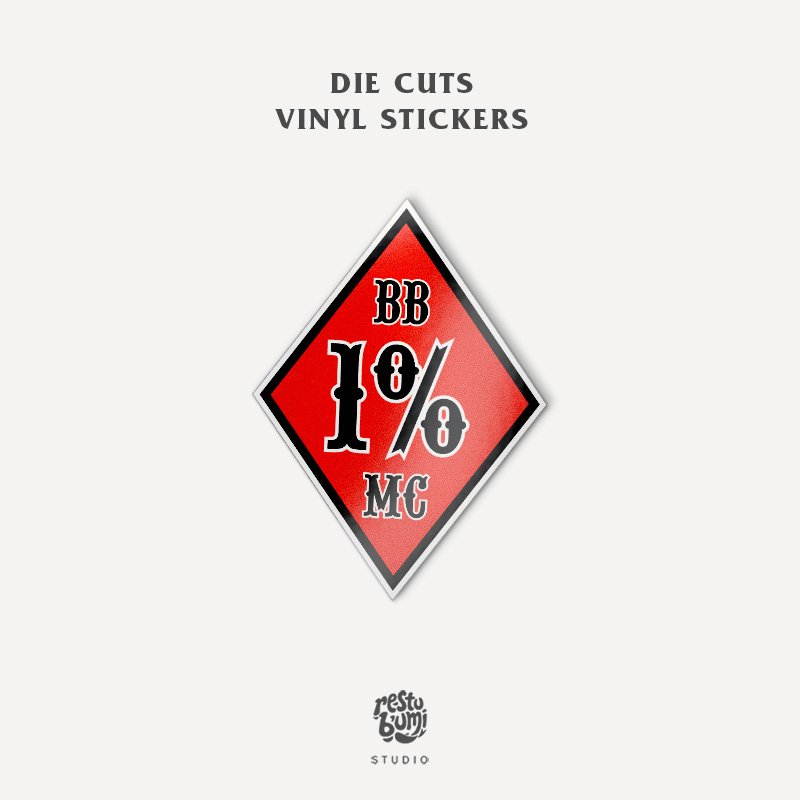 Sticker Bikers Brotherhood 1% Diamond