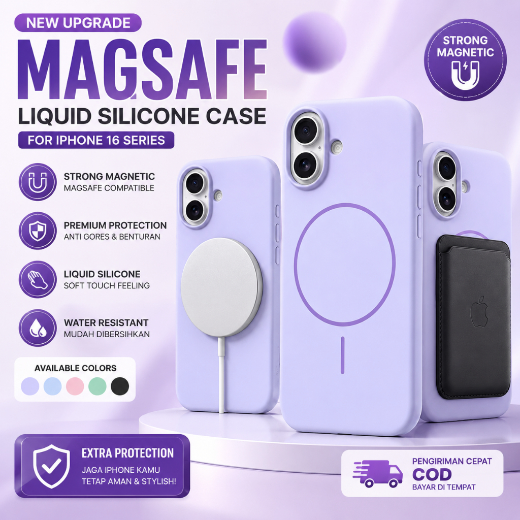 Casing Hardcase Magsafe Magnetic Anti Noda iPhone 12/ 12 Pro | 12 Pro Max | 13/ 14 | 13 Pro | 13 Pro