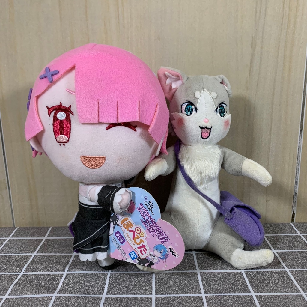 Boneka Anime Re Zero Ram Puck Plush Original