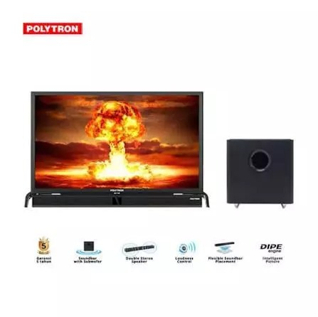 LED TV 32 Inch Polytron HD Ready Cinemax Soundbar PLD-32B1550/W