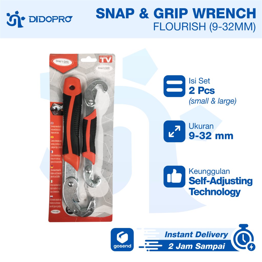 Universal Wrench / Kunci Pas Universal / Kunci Pintar Serbaguna