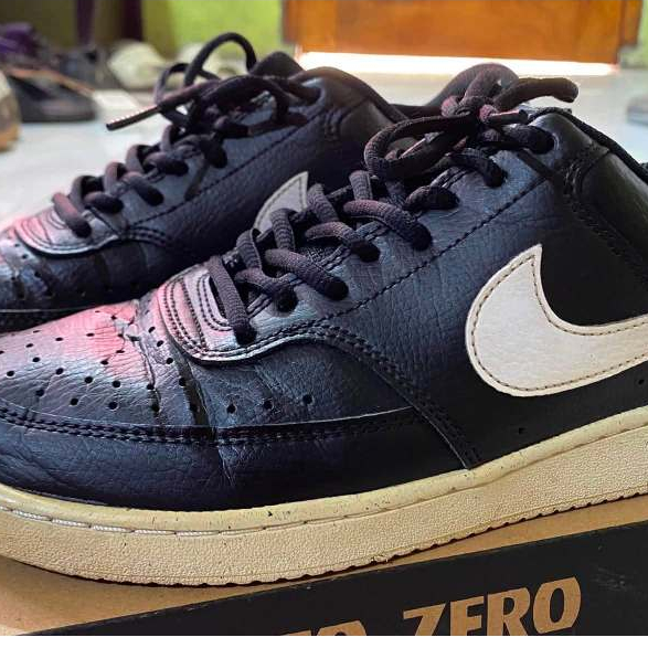 Nike Court Vision LO NN original black nomor 41 insole 26 second