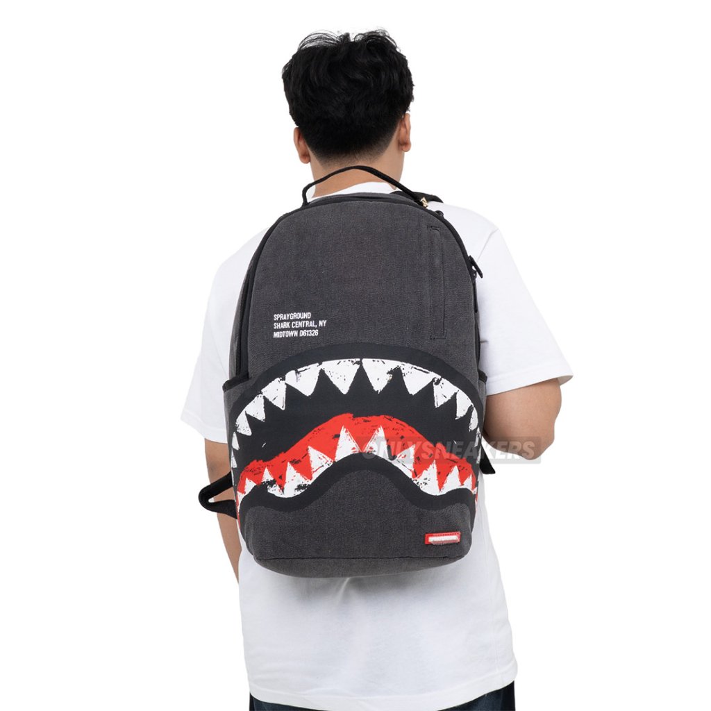 SPRAYGROUND SHARK CENTRAL DENIM VENOM BACKPACK