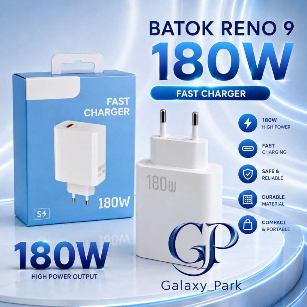 GLX - Batok Charger Adaptor Oppo Reno 9 120w Fast Charging | Kepala Charger Oppo 120w | Adaptor 120w