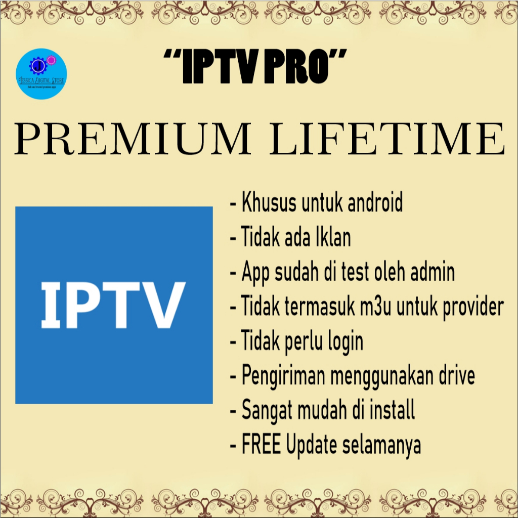 IPTV Pro android lifetime v9.1.25 nonton tv lokal chanel luar negri