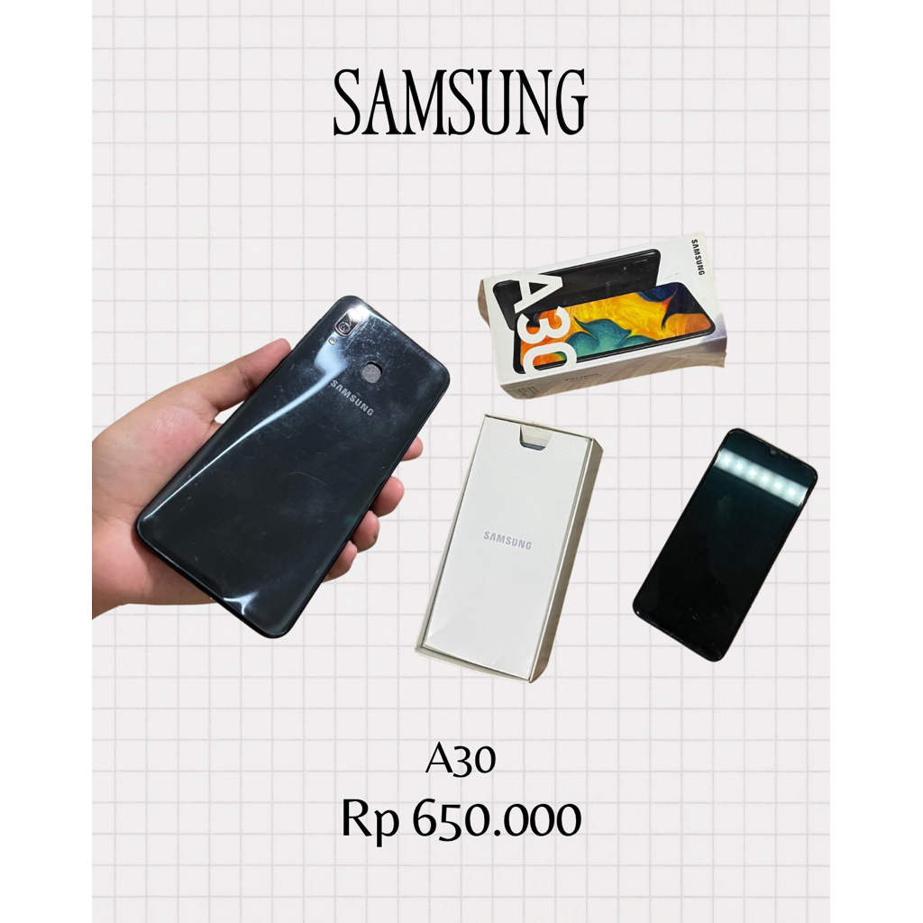 SAMSUNG A30 second