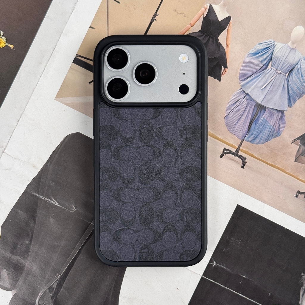 Pixpods Hardcase Coach x Bape 01 Black | Case Iphone 12 | 13 Pro Max | 14 Pro Max | 15 Pro Max | 16 