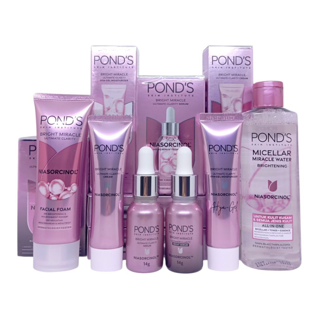 Ponds Paket Skincare Lengkap dengan Niacinamide Mencerahkan Kulit