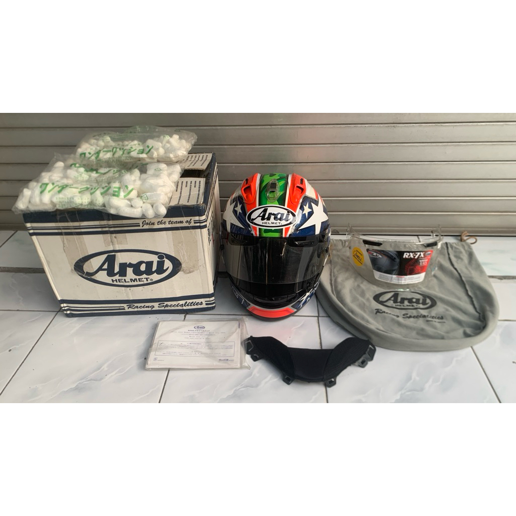 arai rx7x hayden flag