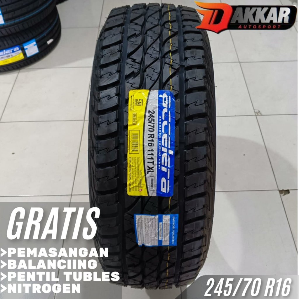 Ban Mobil Semi Offroad R16 Accelera Omikron AT 245 70 R16 Ban Mobil Triton Hilux Dll