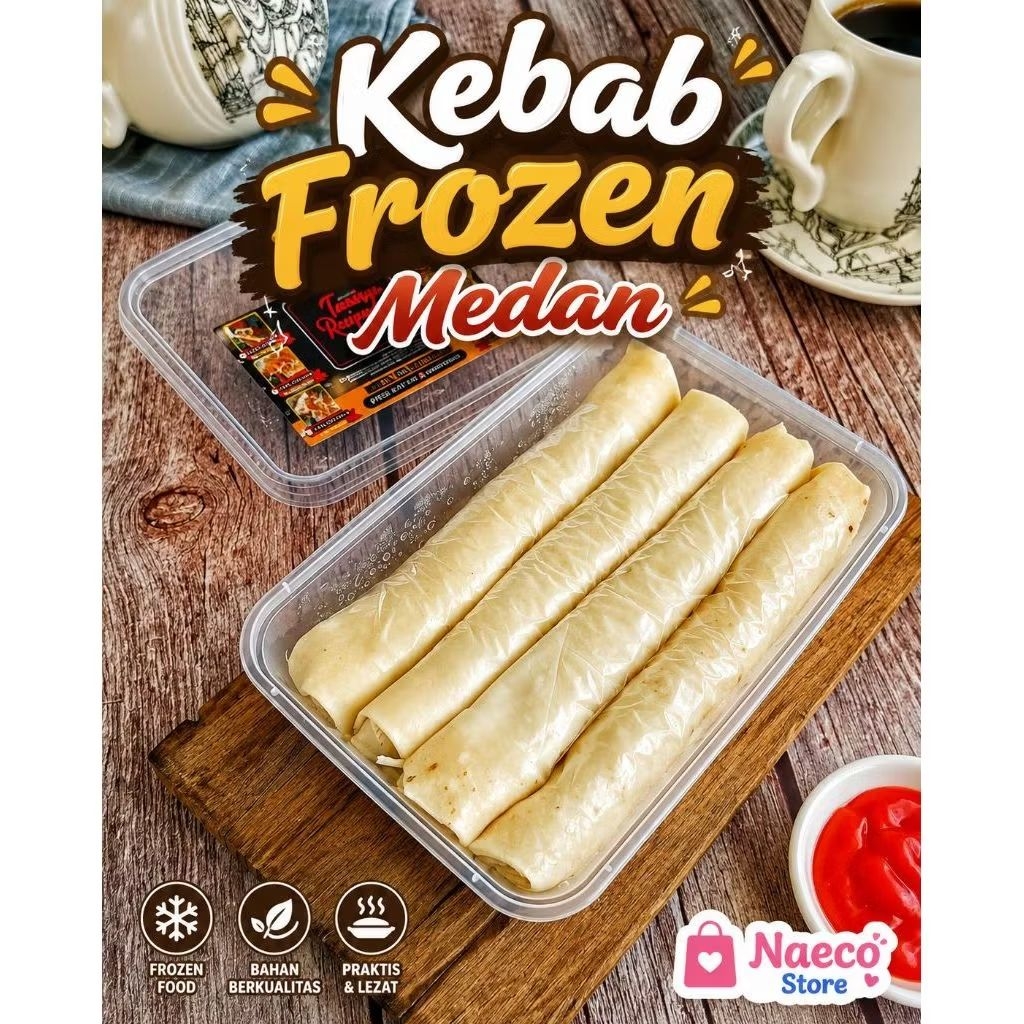 Kebab Frozen food Home Made Medan 1pack isi 4pcs.