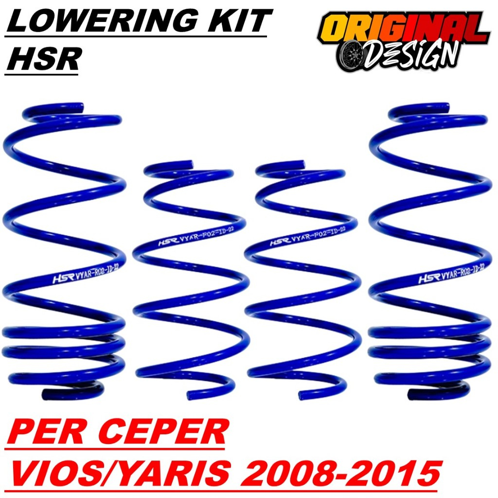 PER CEPER MOBIL VIOS/YARIS 2008-2015 | LOWERING KIT HSR BLUE