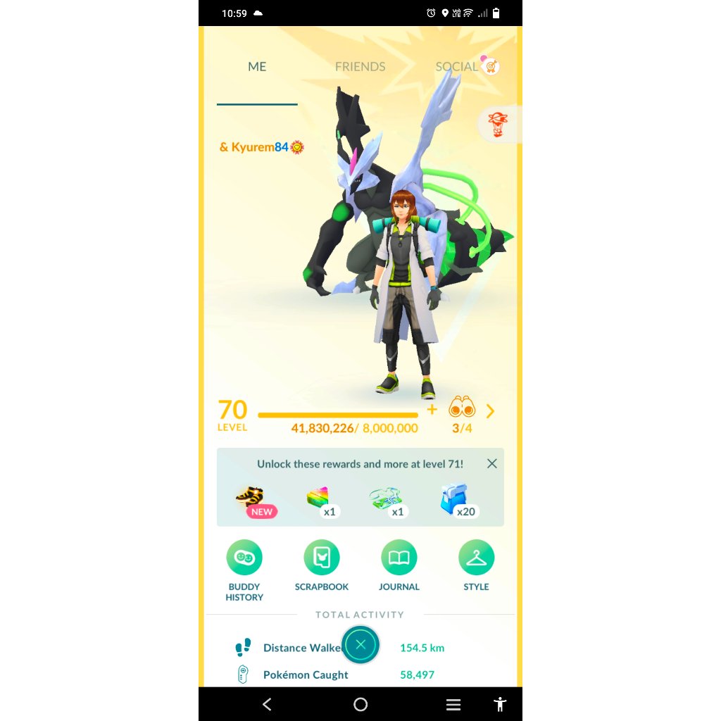 Paket Pokemon Go Siap Pakai (Akun level 70) murah Shiny Black Kyurem, Shiny BG Mewtwo Y, Shiny Prima