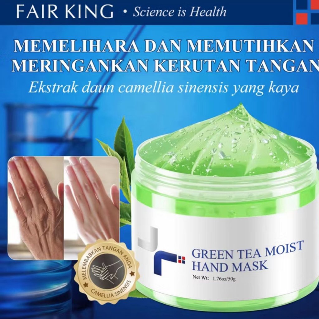 Fair King Green Tea Hand Mask Melembabkan Kulit