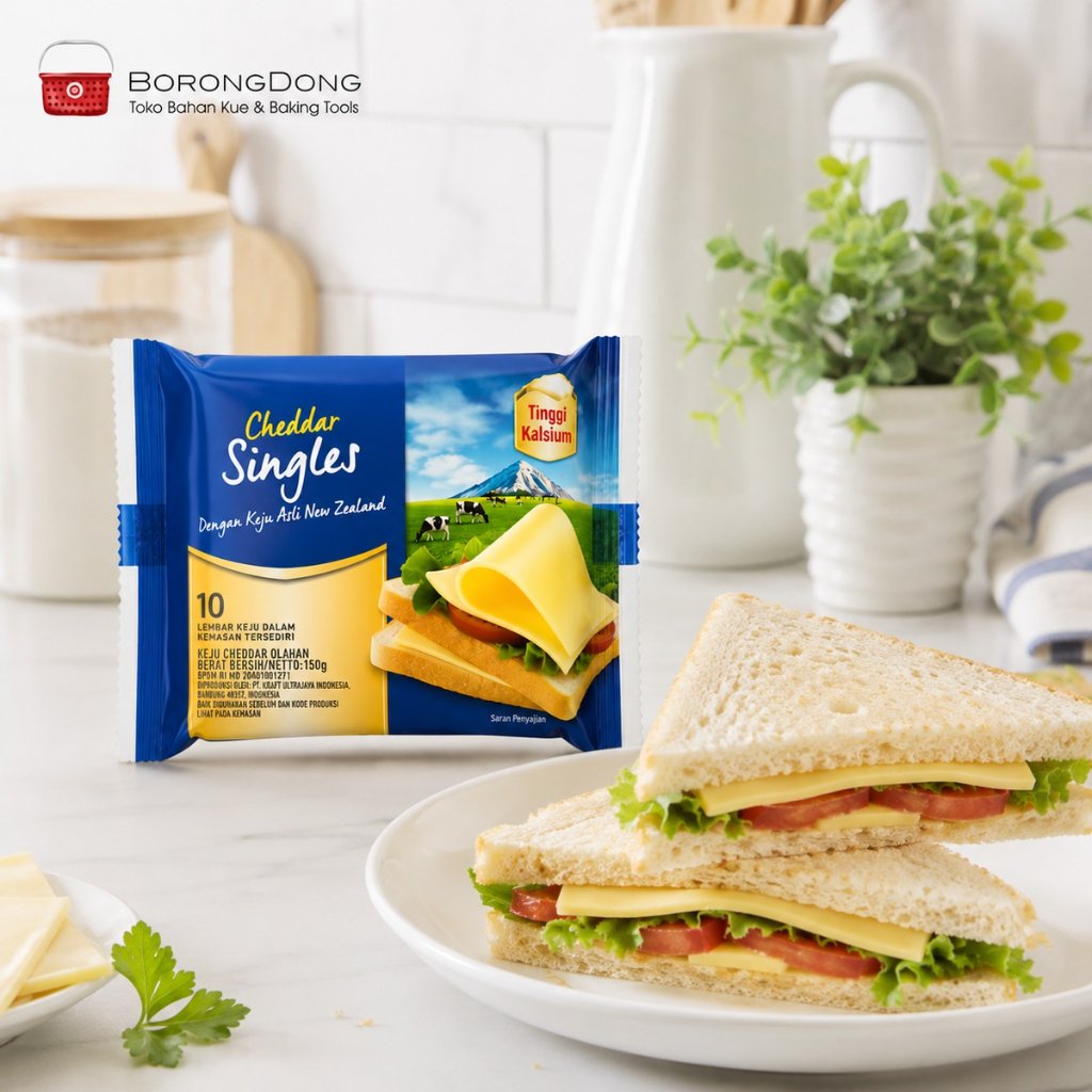 Kraft Keju Cheddar Singles 5 Slices / 10 Slice