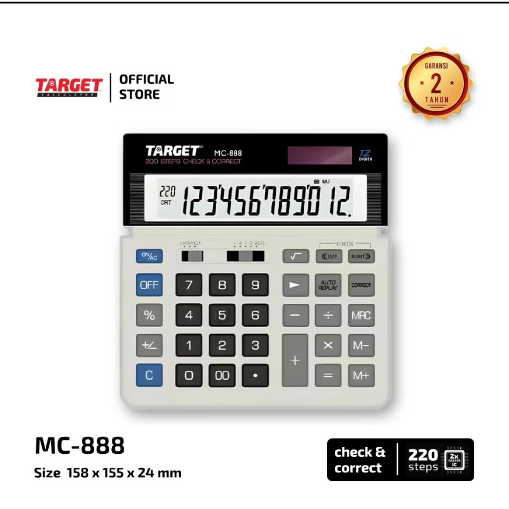 Target Calculator MC-888 (12Digit)