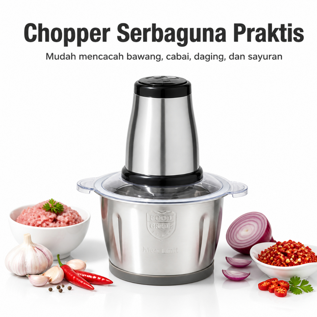 Blender Penggiling Daging Food Processor / Blender Kapsul Serbaguna Coper Penggiling Daging Ukuran 2