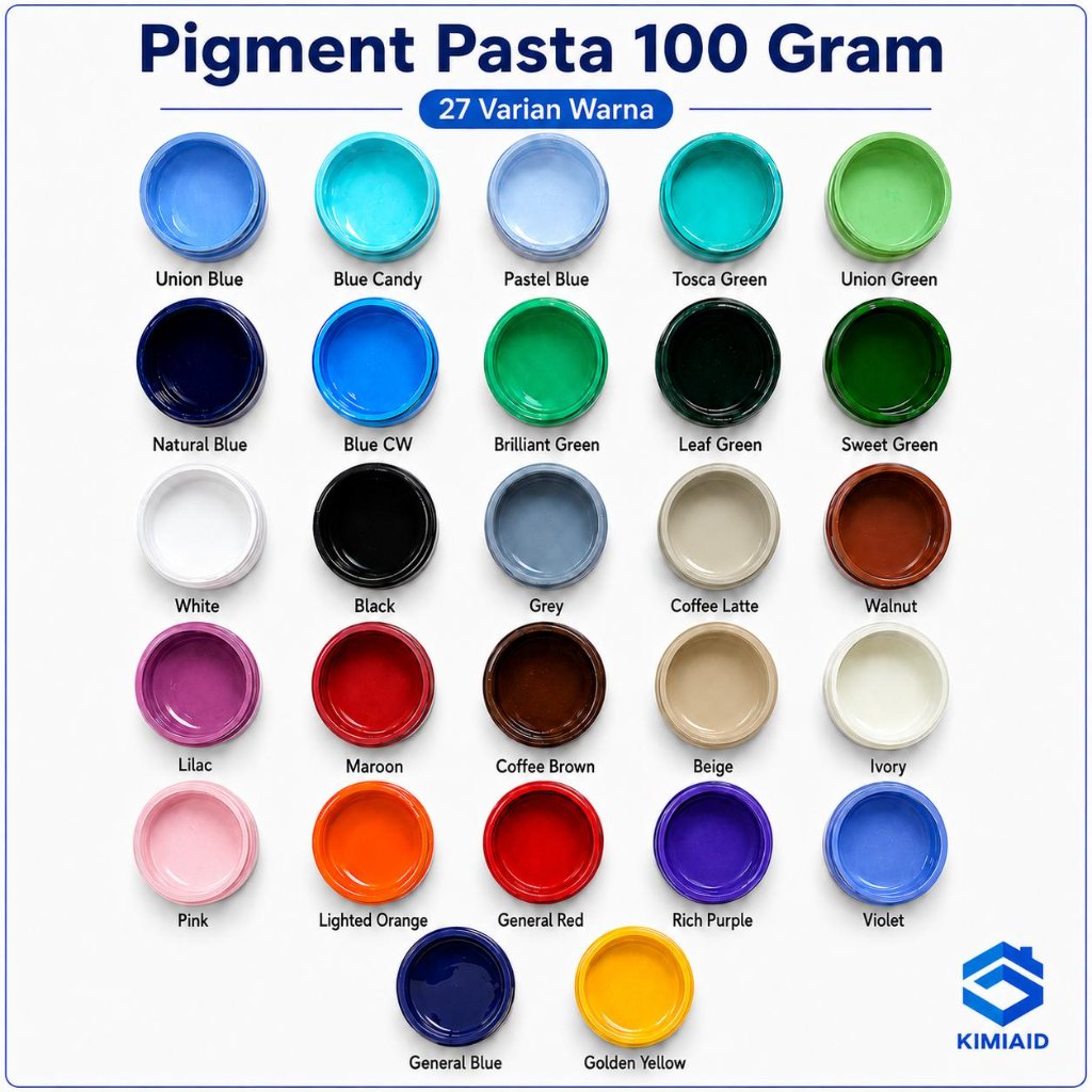 Pigmen Pasta  100 Gr - Baru Pigment Pasta Epoxy Polyester Fiberglass Silicone Rubber Pewarna Kerajin