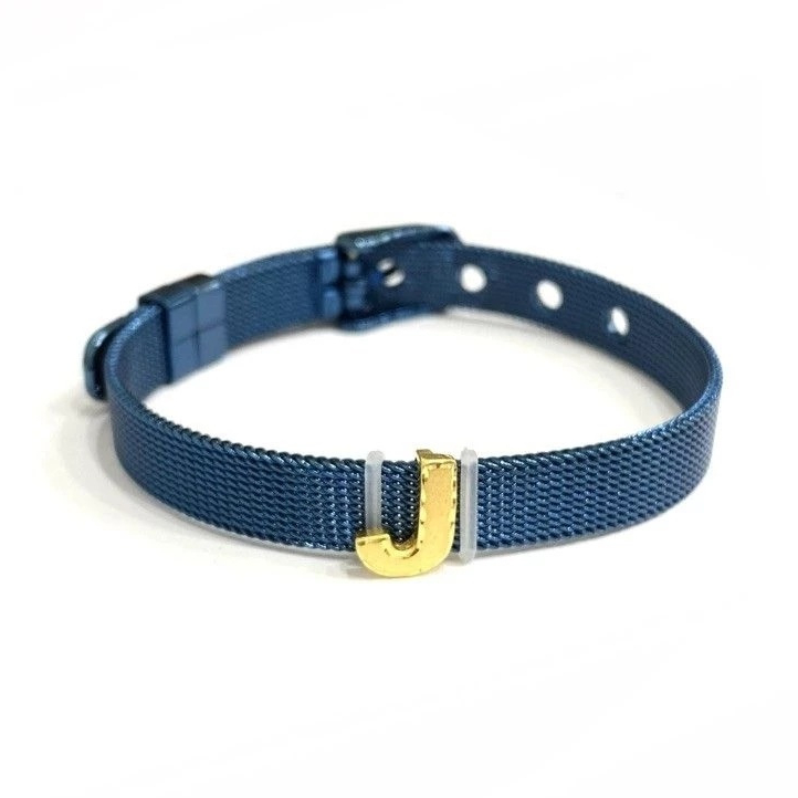 Gelang Gesper Liontin Inisial Huruf J Koleksi Josean Elegant Emas Asli