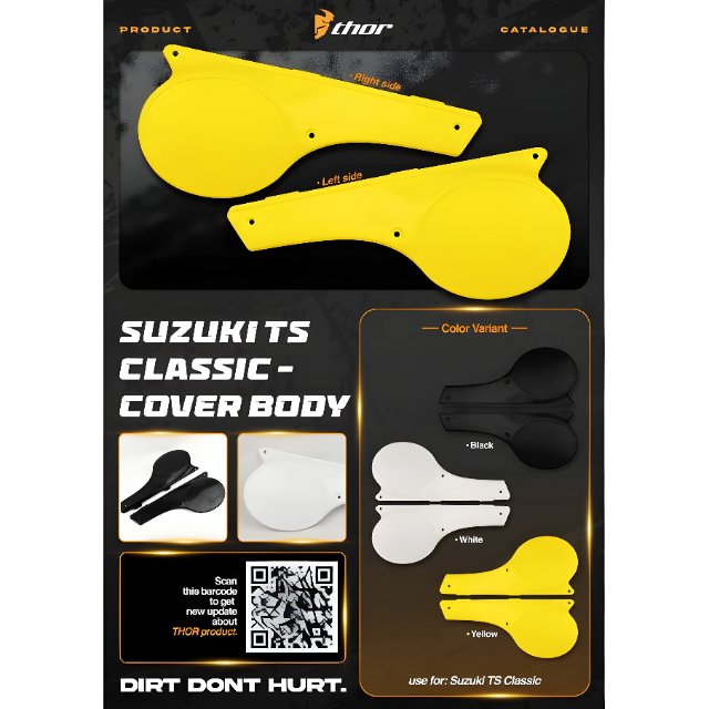 Cover Body Suzuki TS Classic THOR | Cover Samping Motor Trail TS