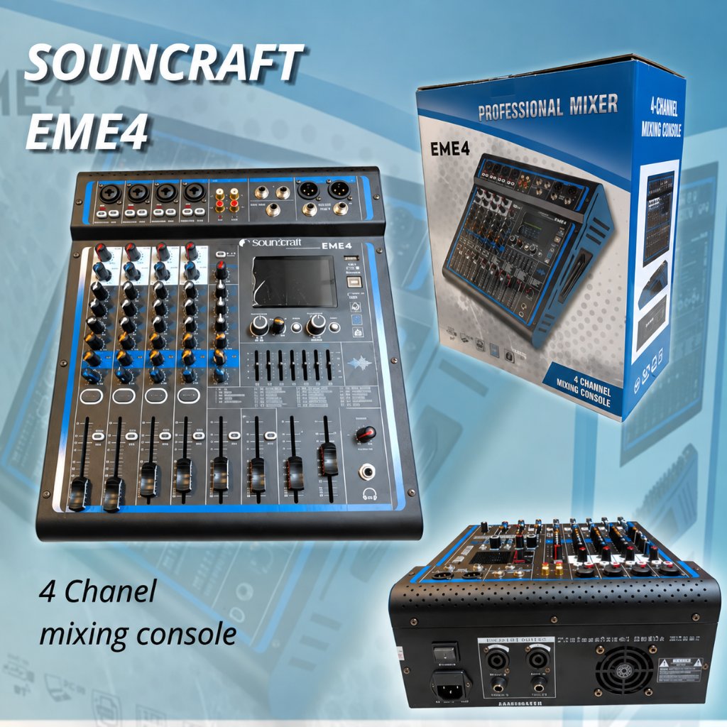 Profesional Power Mixer Soundcraft EME 4 Power mixer Soundcraft 4 chanel console [ BISA COD ]
