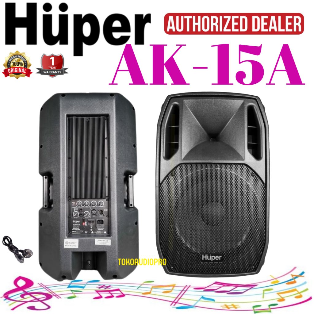 Huper AK15  2-Way Speaker Aktif Huper AK-15A  AK15A   AK-15