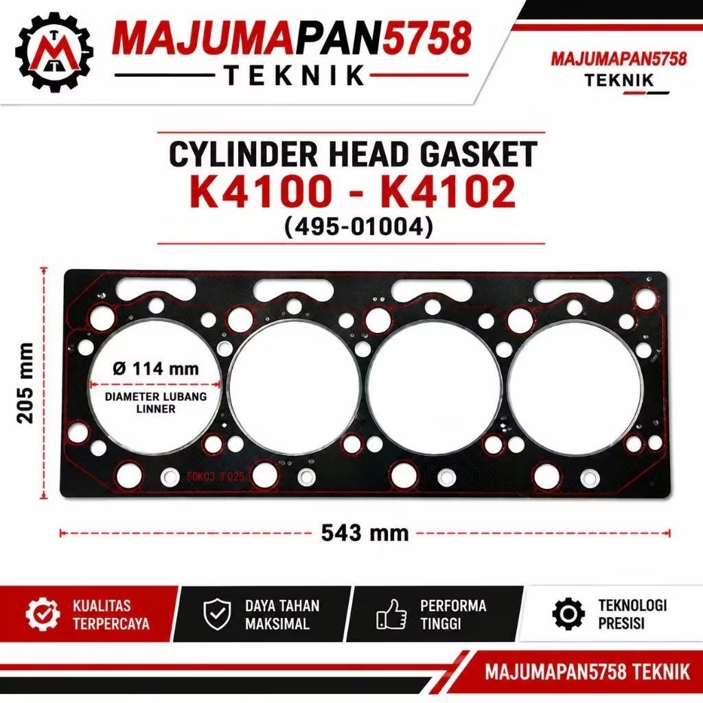 K4100 CYLINDER HEAD GASKET / PACKING KOP / PACKING HEAD K4100 ZH4100 K4100ZD N4100