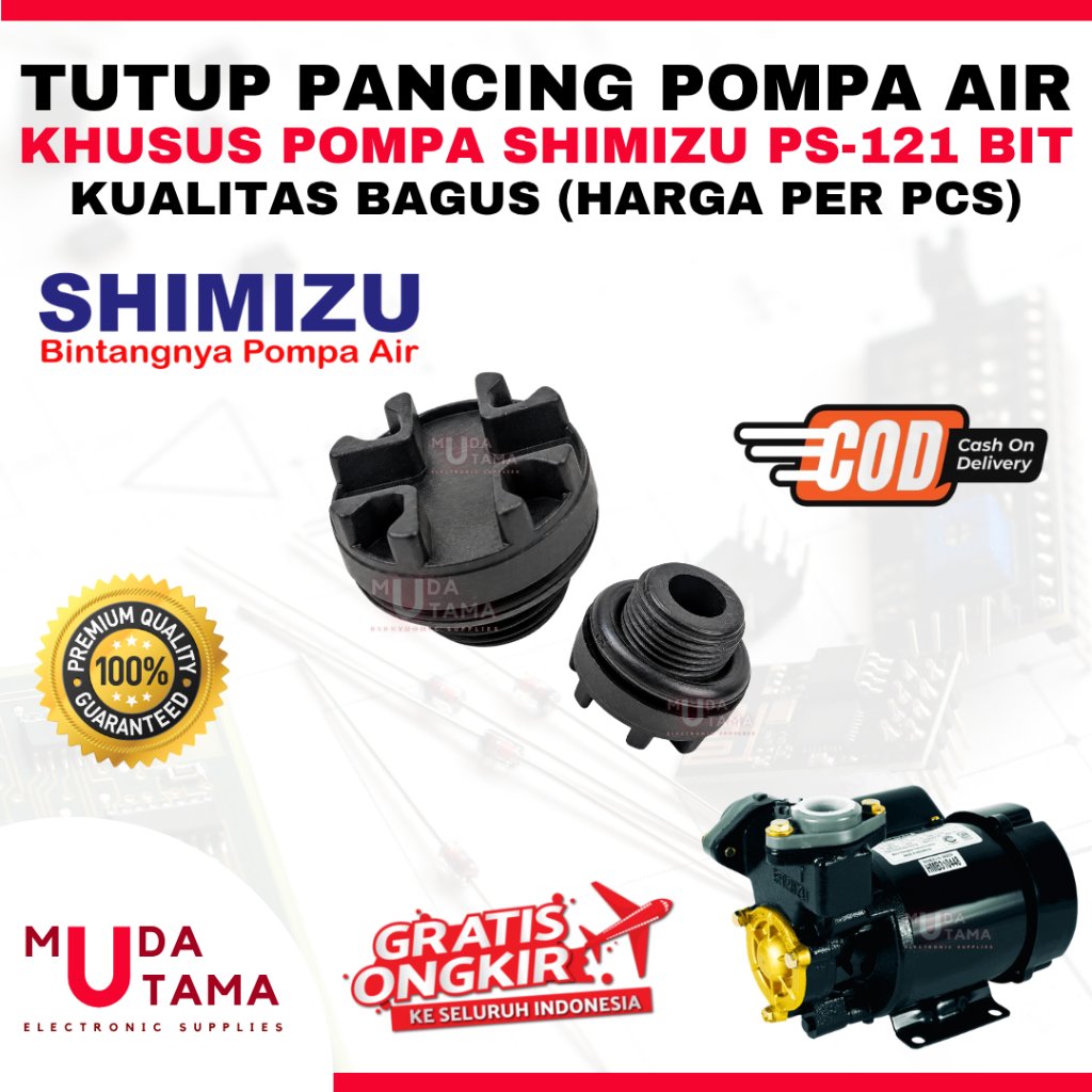 PLUG TUTUP PANCING POMPA AIR SHIMIZU PS121BIT PS 121 BIT - TUTUP PANCING POMPA AIR SHIMIZU PS 121BIT