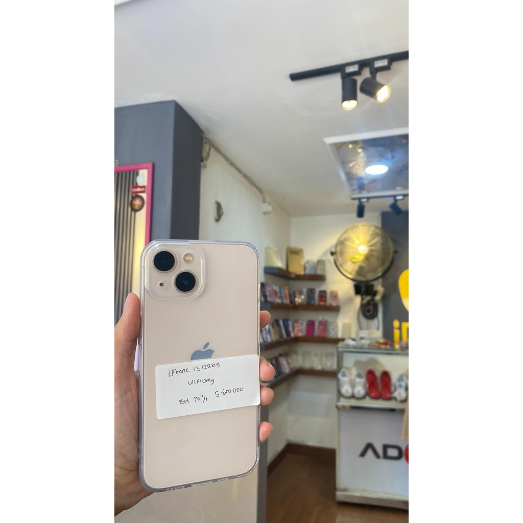 iphone 13 basic 128gb pink second wifi only.