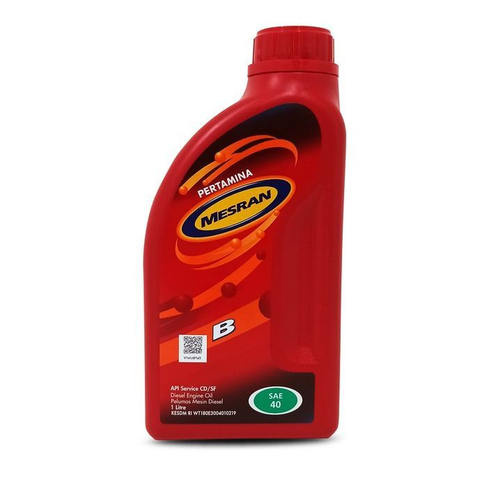 Oli MESRAN B40 1 Liter Original Oil Mesin Diesel Mobil Bensin Murah Asli Pertamina