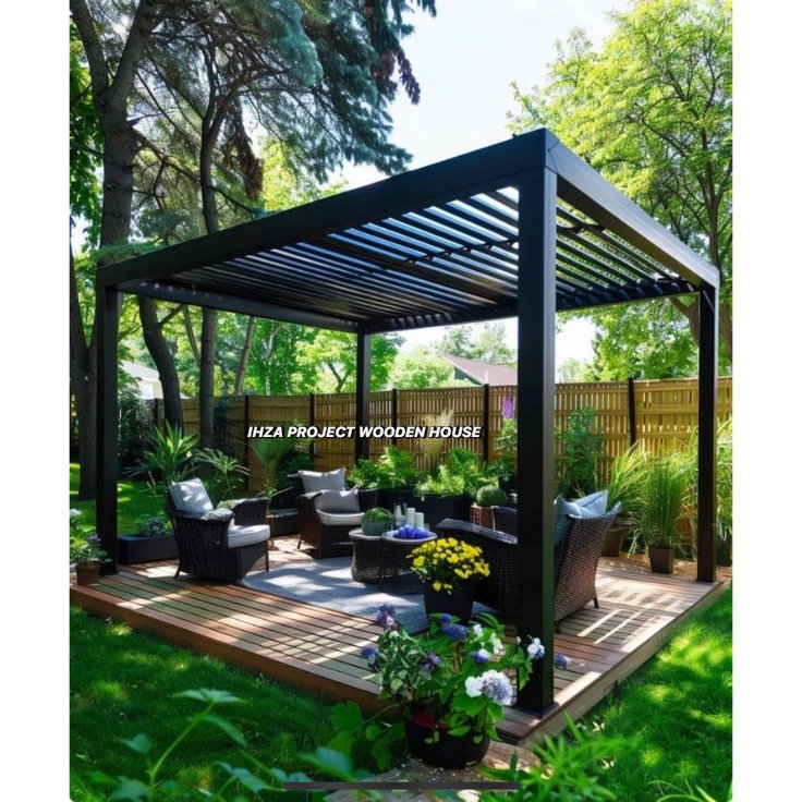 GAZEBO TAMAN KAYU JATI MINIMALIS | SAUNG GAZEBO JOGLO PENDOPO MINIMALIS JEPARA