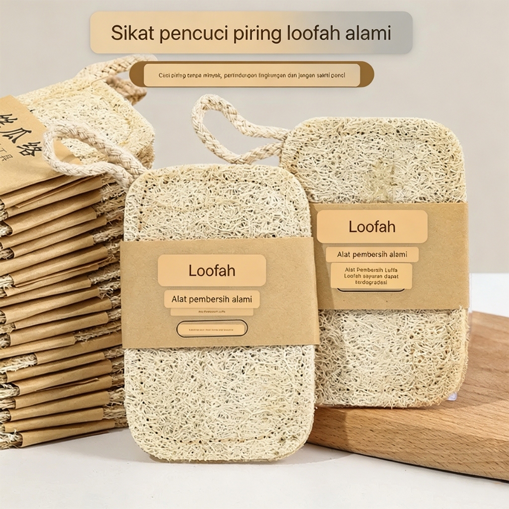 Sabut Cuci Piring Spons Loofah Sponge Jaring Oyong Gambas /Spons Oyong Kering / Spons Cuci Piring Da