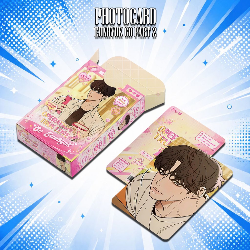 PHOTOCARD EUNHYUK GO MANHWA OPERATION TRUE LOVE 25PCS