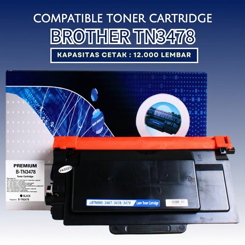 Compatible Toner Cartridge BROTHER TN3478 TN 3478 - TN880 TN3467 TN3479 - 12K - Brother HL L6200 L62