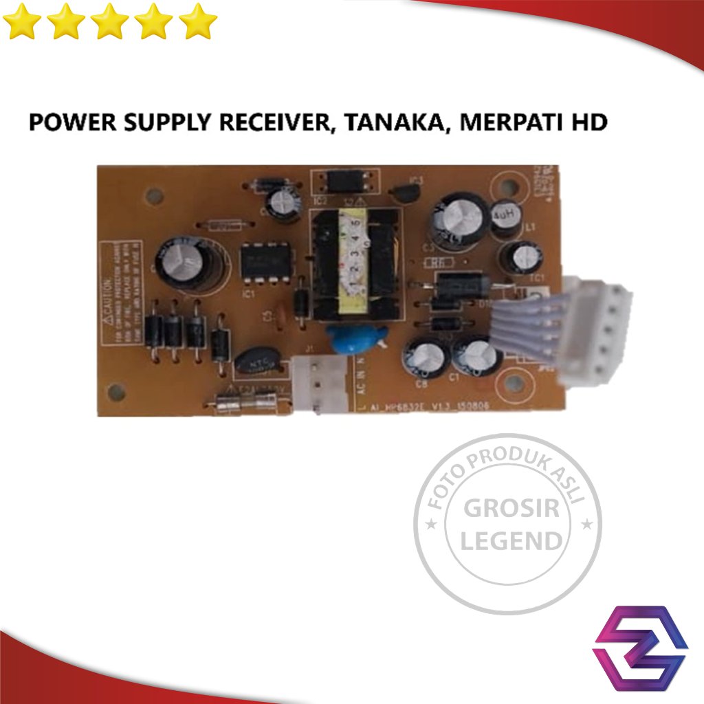 Board Power Supply Receiver Tanaka Merpati HD PCB Sparepart