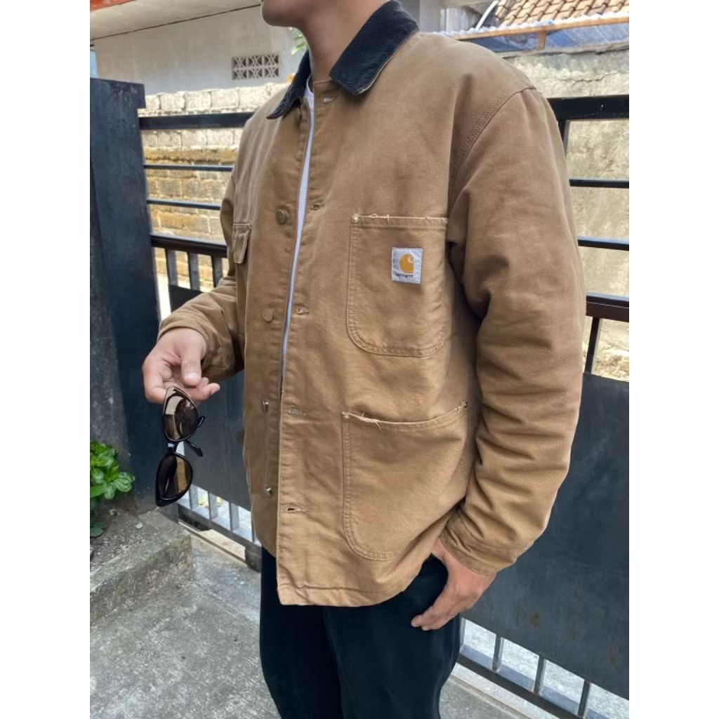 Carhartt WIP Michigan OG Chore Coat Brown