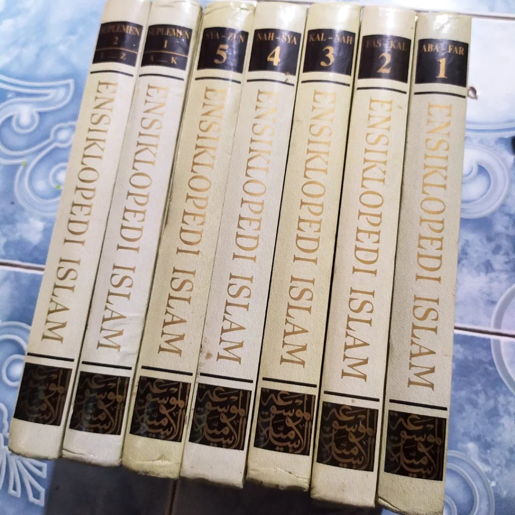 Original HC Hardcover Paket Lengkap Ensiklopedi Ensiklopedia Islam Jilid 1 2 3 4 5 + Suplemen A - Z 