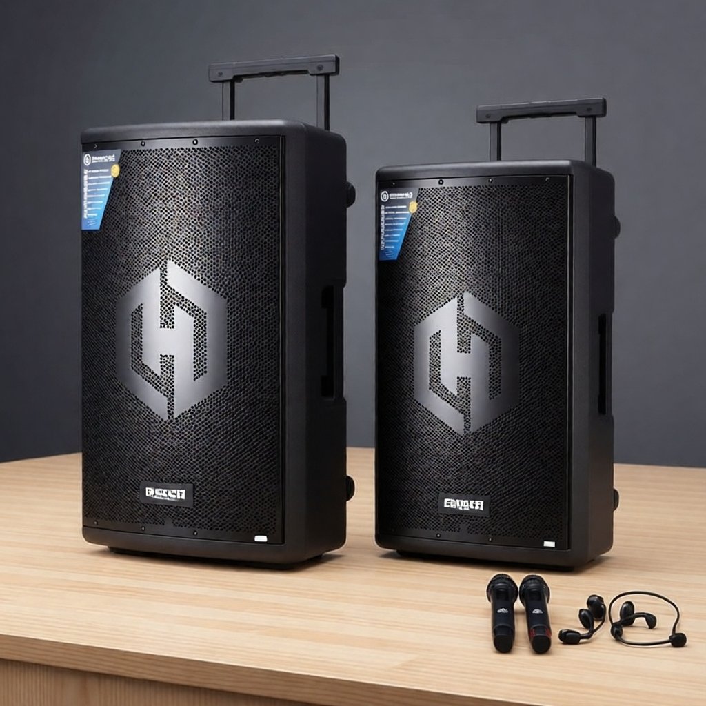 SPEAKER WIRELLESS HARDWELL EMERALD 15PRO PORTABLE BLUETOOTH HARDWELL EMERALD 15PRO  ORIGINAL