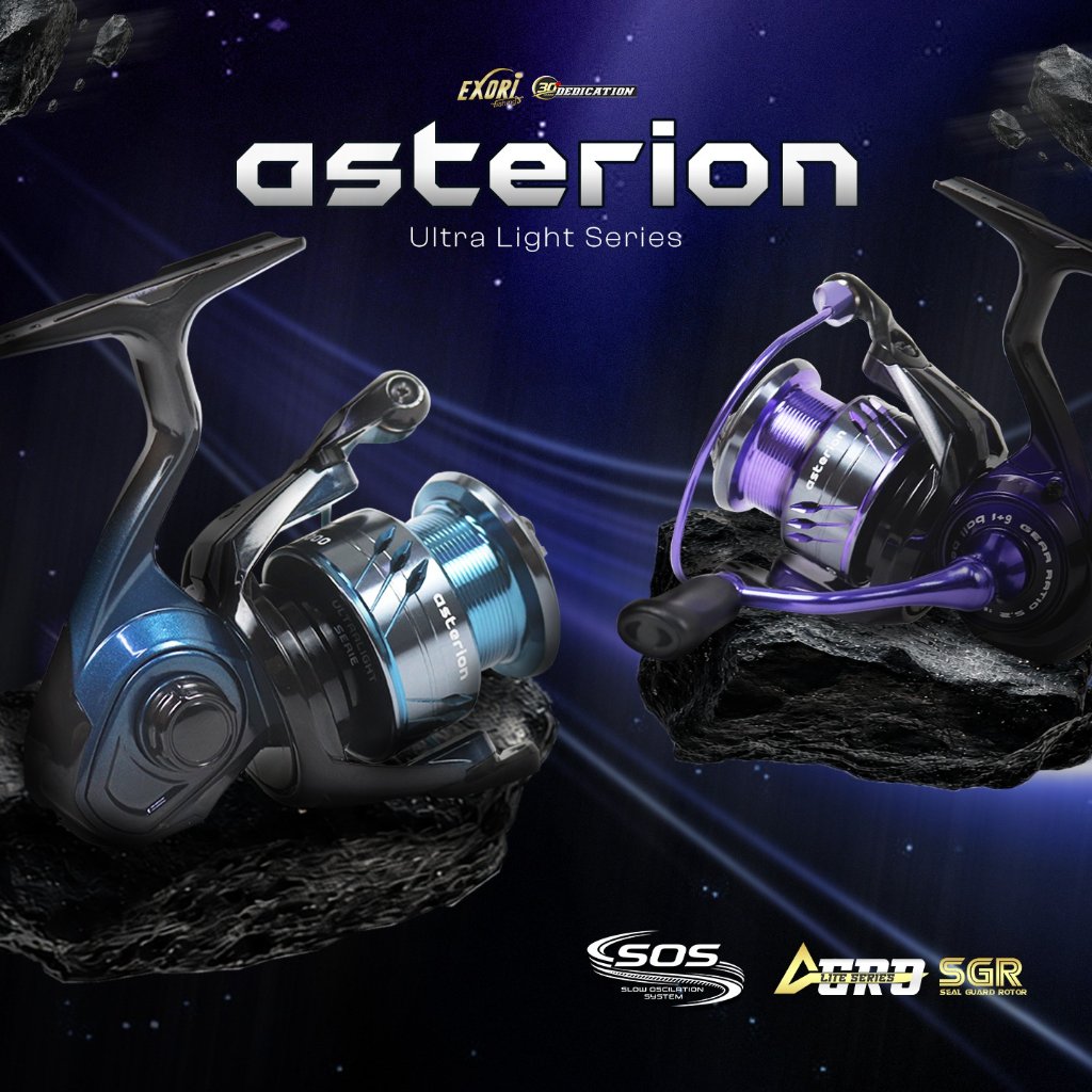 REEL EXORI ASTERION NEW 2026 | ULTRA LIGHT SERIES | SHALLOW SPOOL | SLOW OSCILATIN SYSTEM