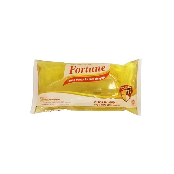 FORTUNE MINYAK GORENG 500 ML - POUCH & PILLOW BACK | MEMBUAT MAKANAN JADI  LEBIH RENYAH