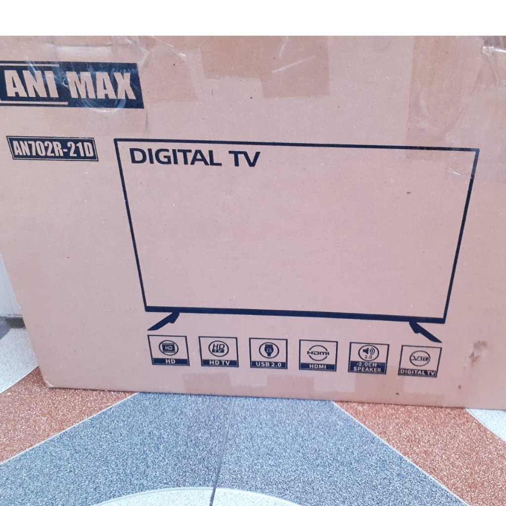 TV LED ANIMAX 21IN DIGITAL KONDISI NORMAL SIAP PAKAI [S6]