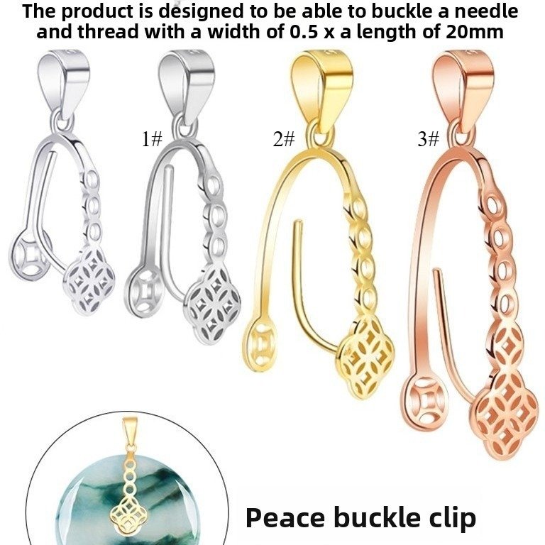 Copper alloy gold/gold-plated safety clasps, jade clasps, stone clasps, clasp with gemstone, honey w
