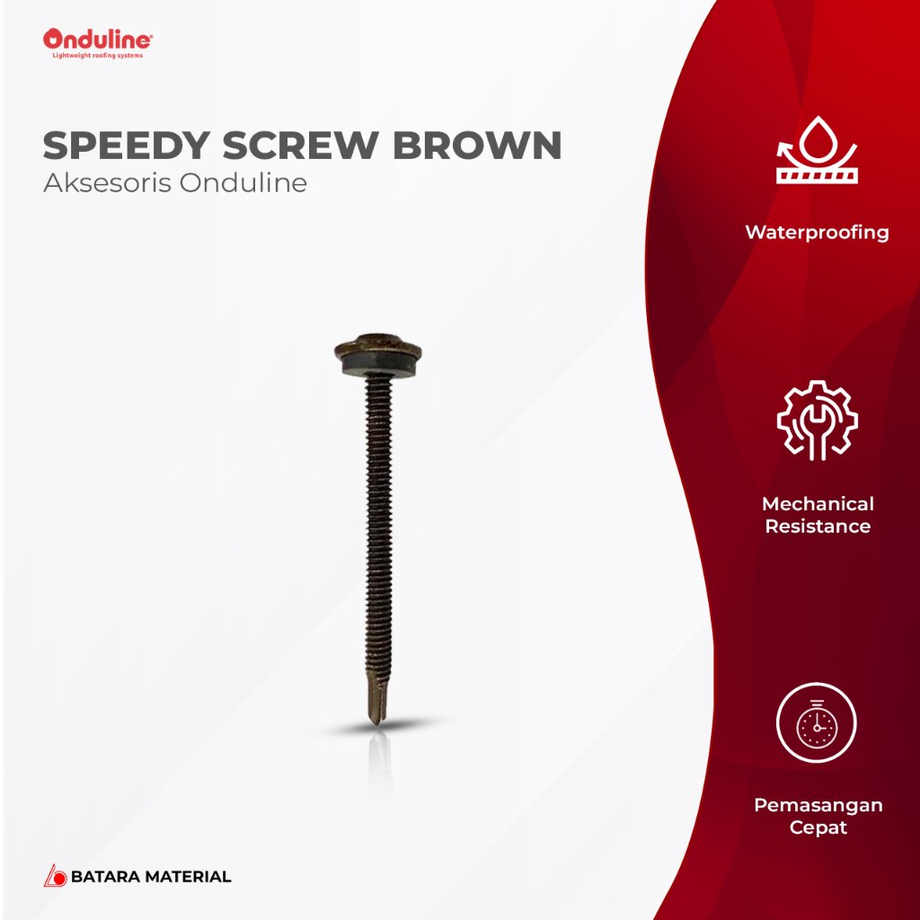 Speedy Screw Onduline Brown