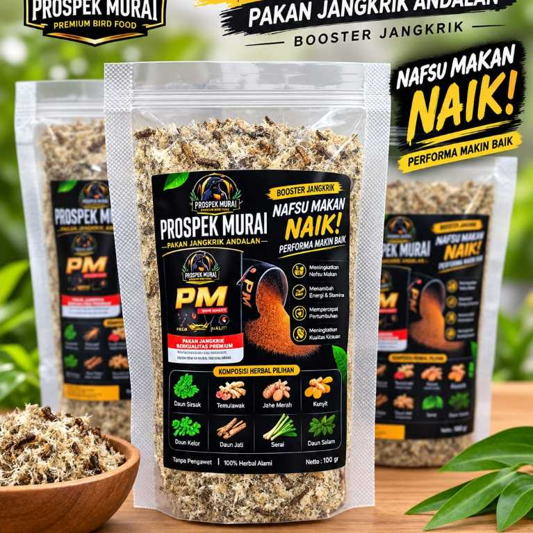 Booster Jangkrik Prospek Murai Pakan Jangkrik untuk Ternak & Budidaya Prospek Murai Pakan Jangkrik P