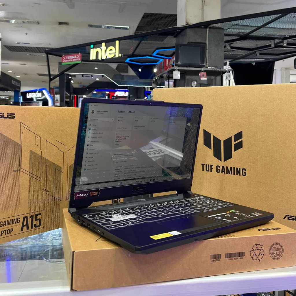 Laptop, Leptop, Second, Seken, Bekas Asus Tuf Gaming A15 Ryzen 7 7445HS NVIDIA RTX 3050 RAM 8GB SSD 