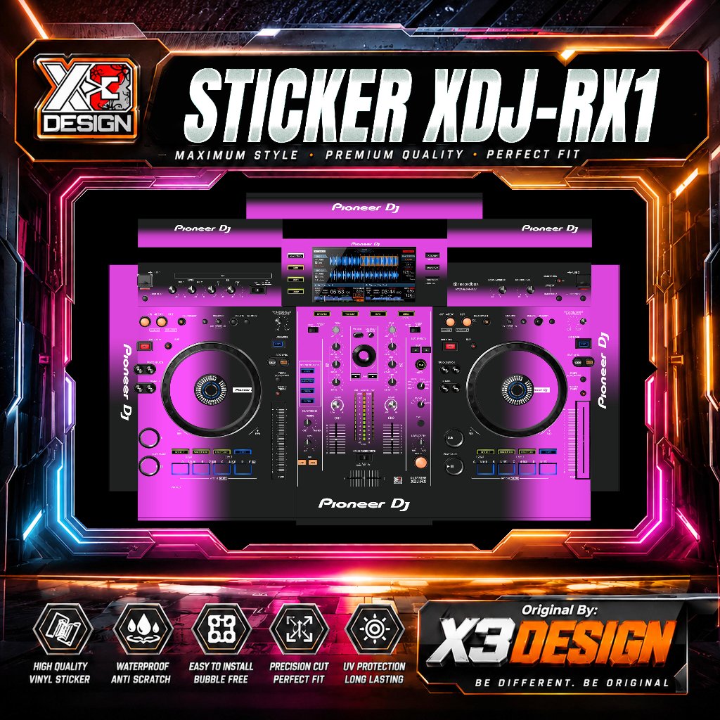 STIKER/SKINZ ALAT DJ  PIONEER XDJ-RX1 ALL VARIAN COLOUR & CUSTOM