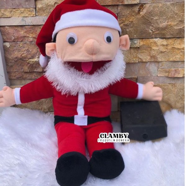 Muppet santa claus boneka tangan santa claus boneka natal