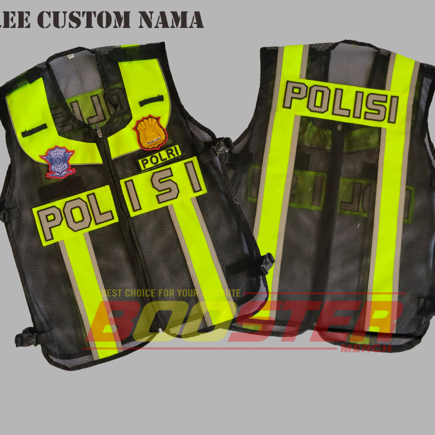 Rompi Polisi Satlantas,Rompi Jala, Custom Nama